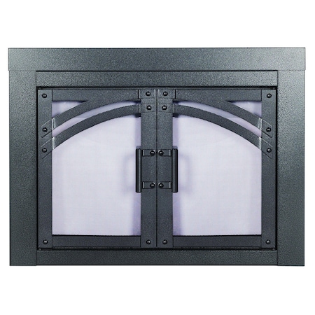 Fireplace Glass Doors Axel Large Glass Door AX-1302